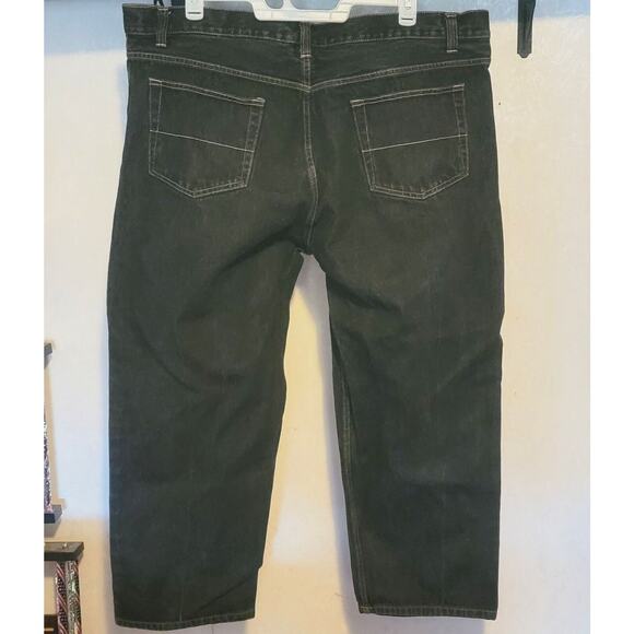 Faded Glory Mens Jeans 46x30 Black Straight Leg - Picture 2 of 4